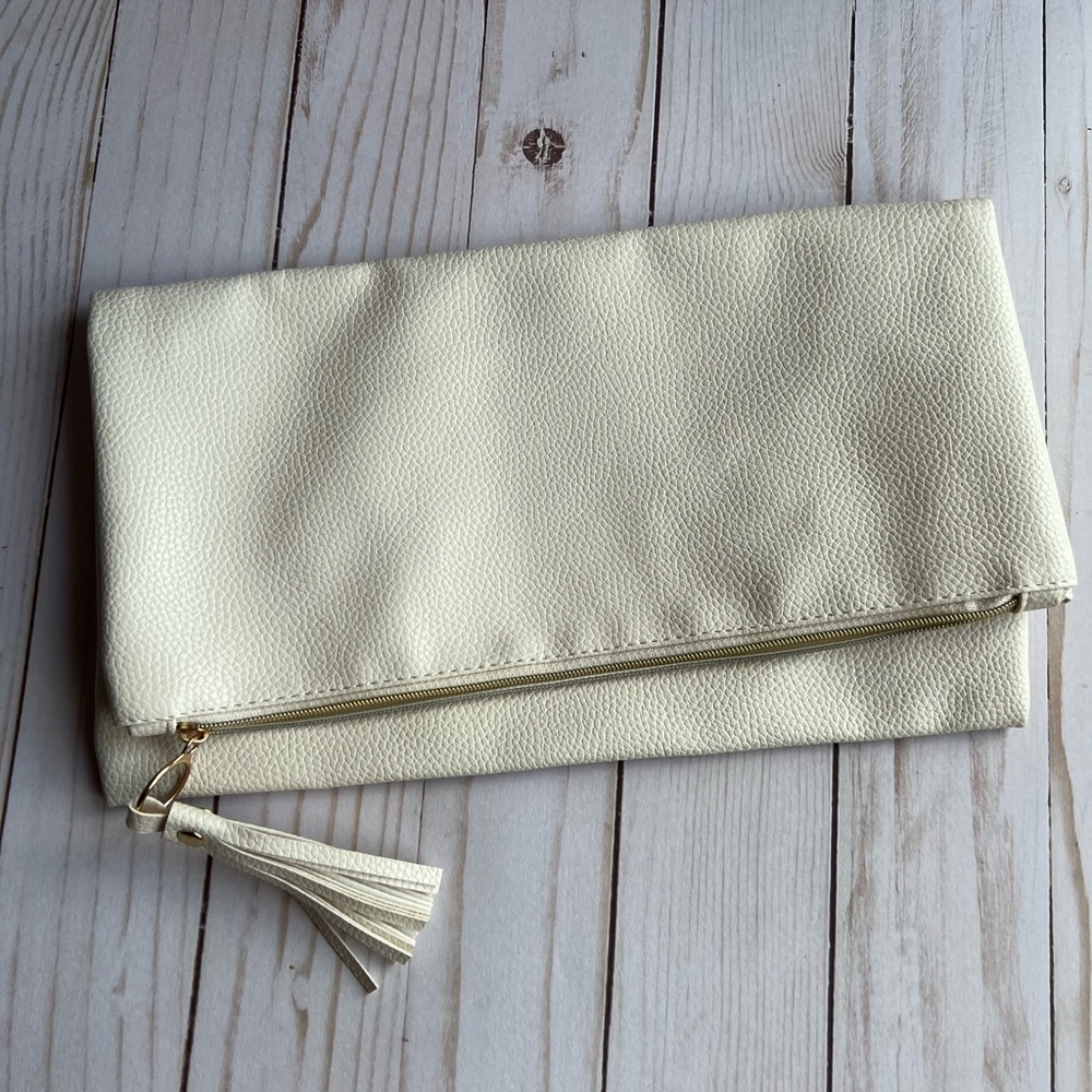 Rachel Miriam Eve Clutch Cream Ivory | Rachel Zoe Curateur | Bridal - Picture 5 of 8